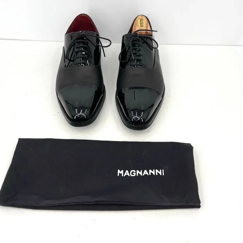Magnanni Cesar men’s leather patent formal dress oxford shoes